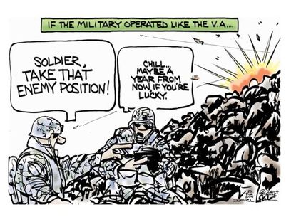 Political cartoon Veterans