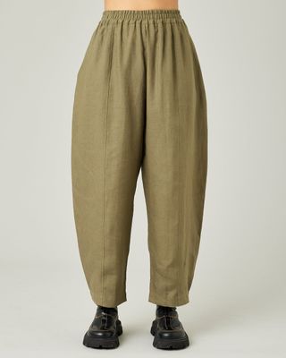 Preorder Mabel - Khaki Linen Trousers