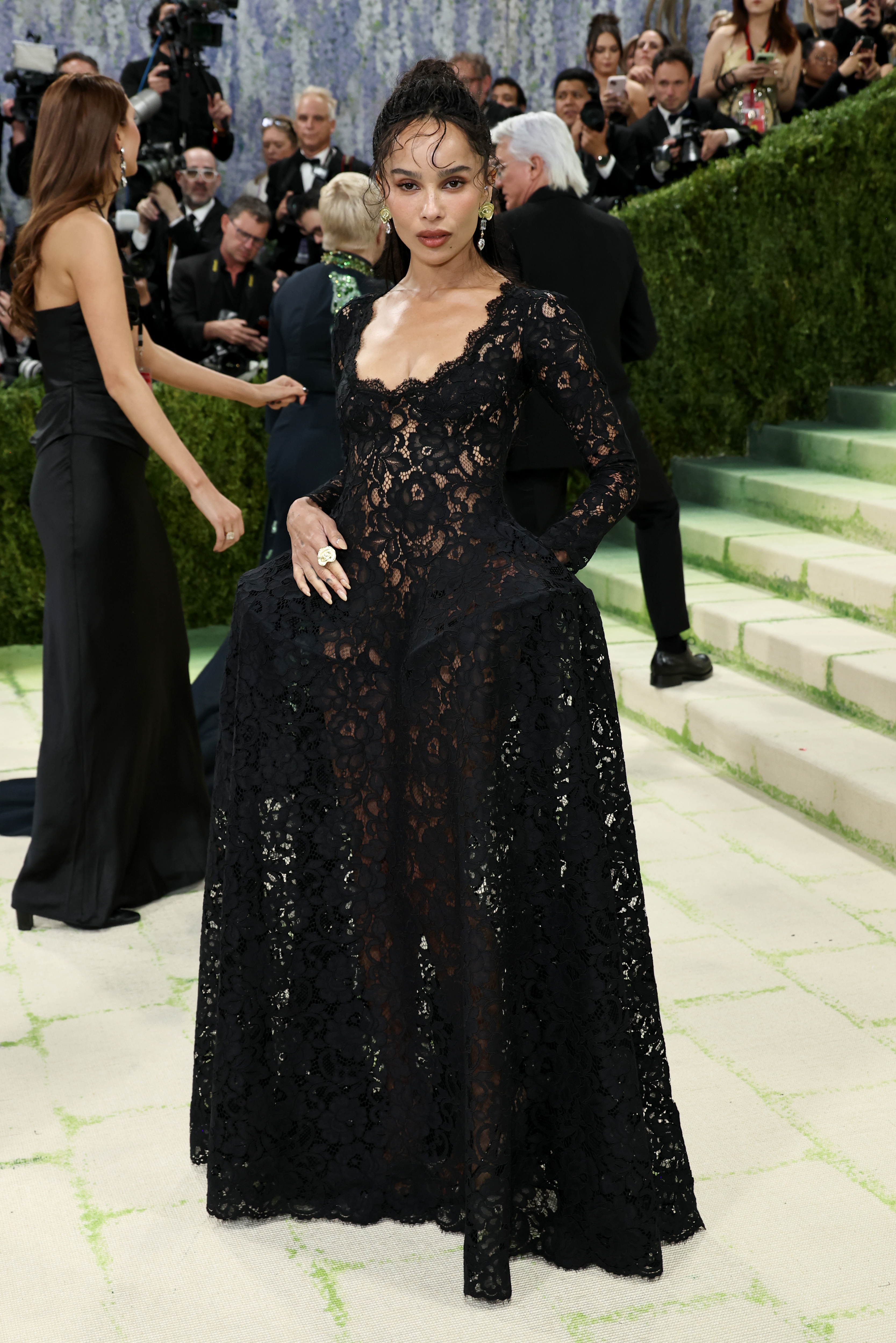 Zo&amp;euml; Kravitz attends the 2026 Met Gala celebrating "Costume Art" at the Metropolitan Museum of Art on May 04, 2026 in New York City. (Photo by Jamie McCarthy/Getty Images)