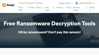 Avast Free Ransomware Decryption Tools