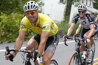 Karl Menzies (Health Net-Maxxis) and teammate Rory Sutherland