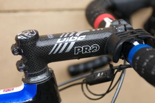 PRO Vibe stem and Condor-branded headset.
