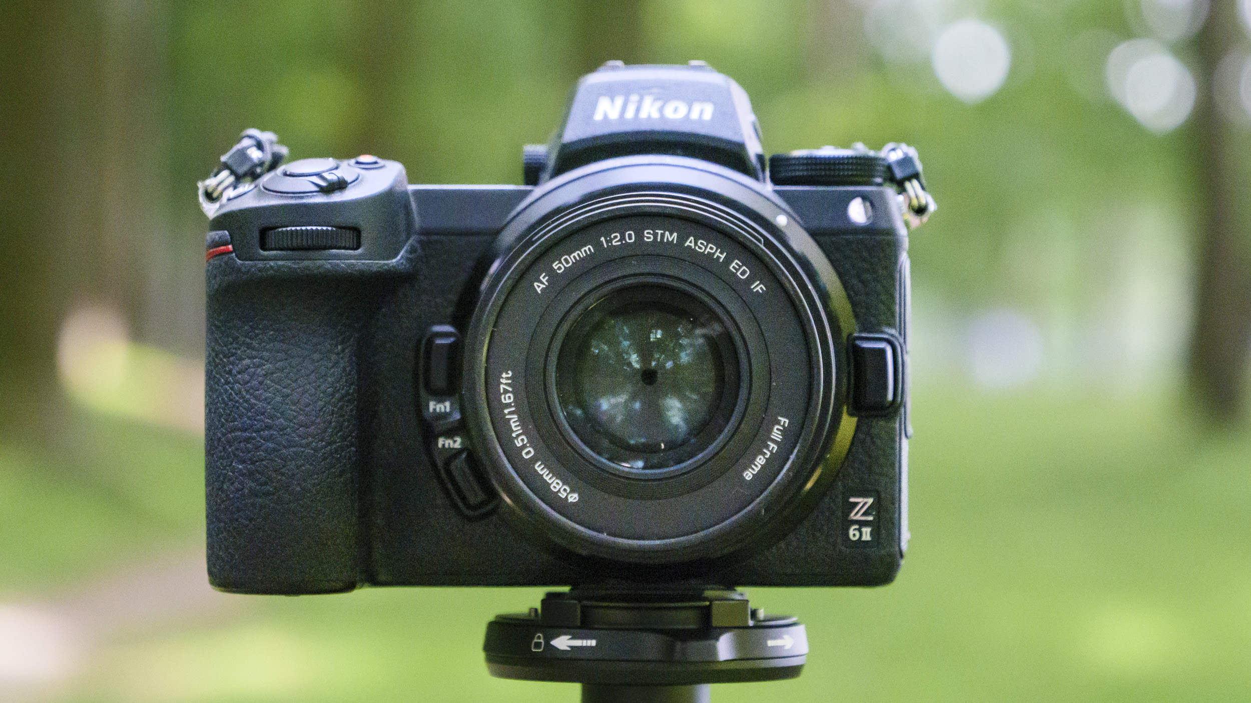 Viltrox AF 50mm F2 Air lens attached to a Nikon mirrorless camera