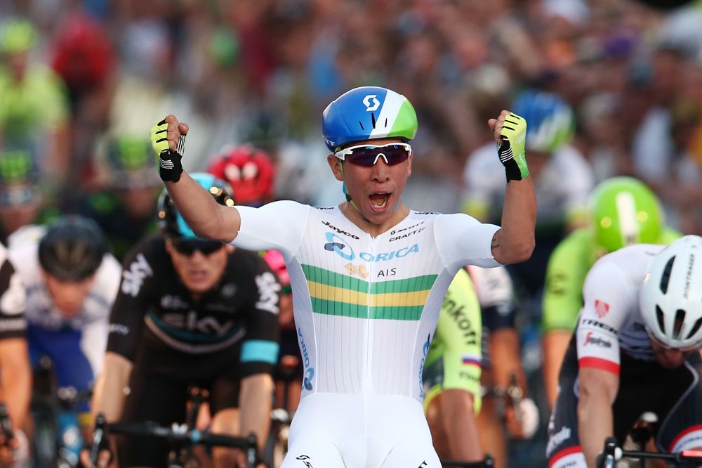 Caleb Ewan (Orica GreenEdge) wins the 2016 Down Under Classic