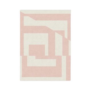 Pink geometric rug from Ruggable