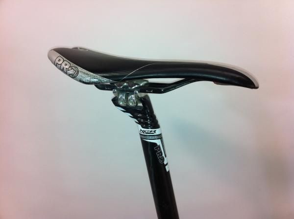 A PRO XCR carbon seatpost and PRO Turnix Carbon rail will do the job