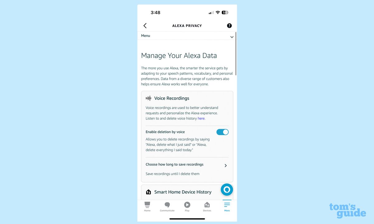 How to Clear Your Alexa History and Delete Recordings | Tom's Guide