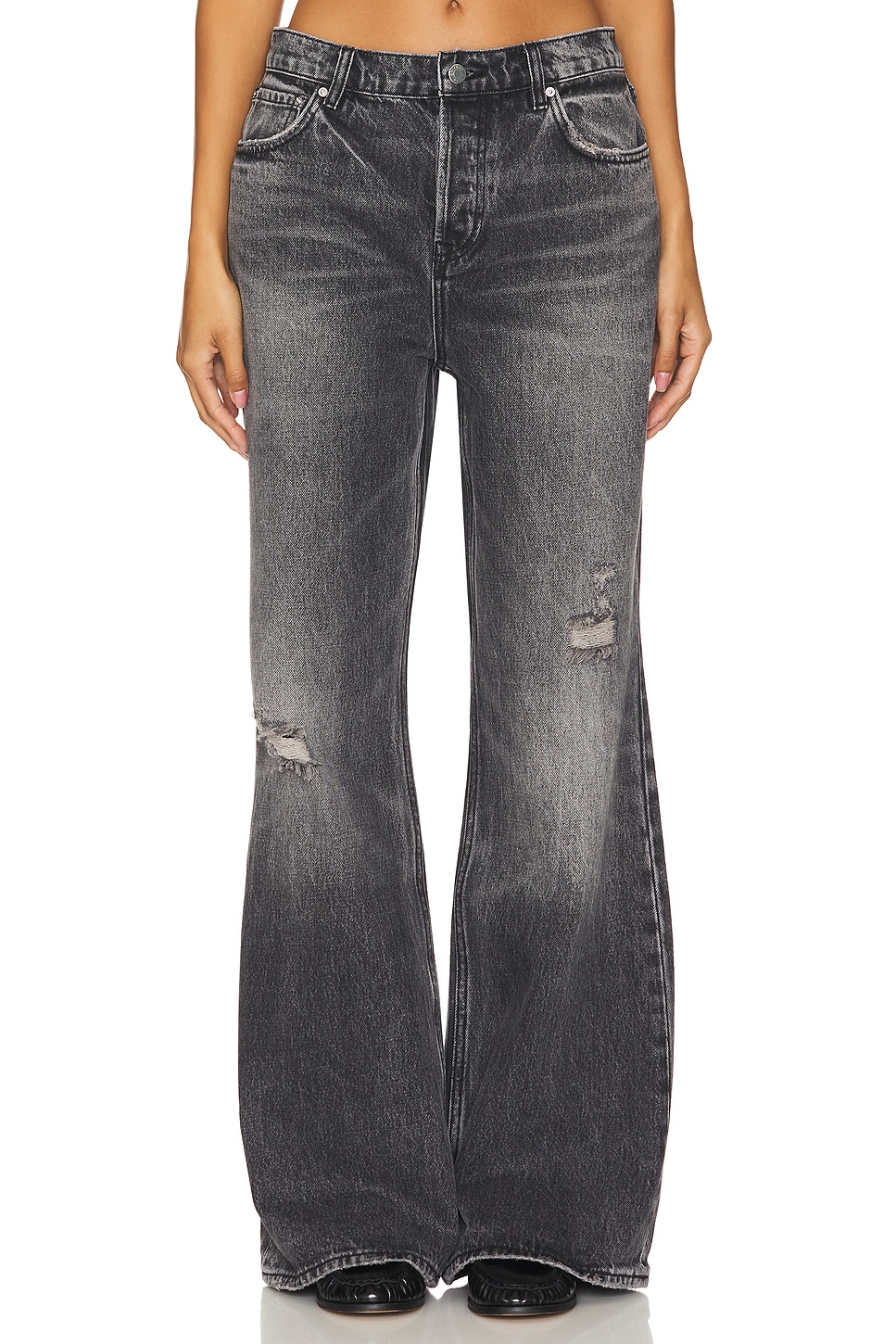 Jade Low Rise Relaxed Flare Jeans