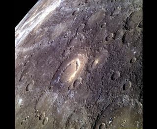 Peak-Ring Basin Scarlatti on Mercury