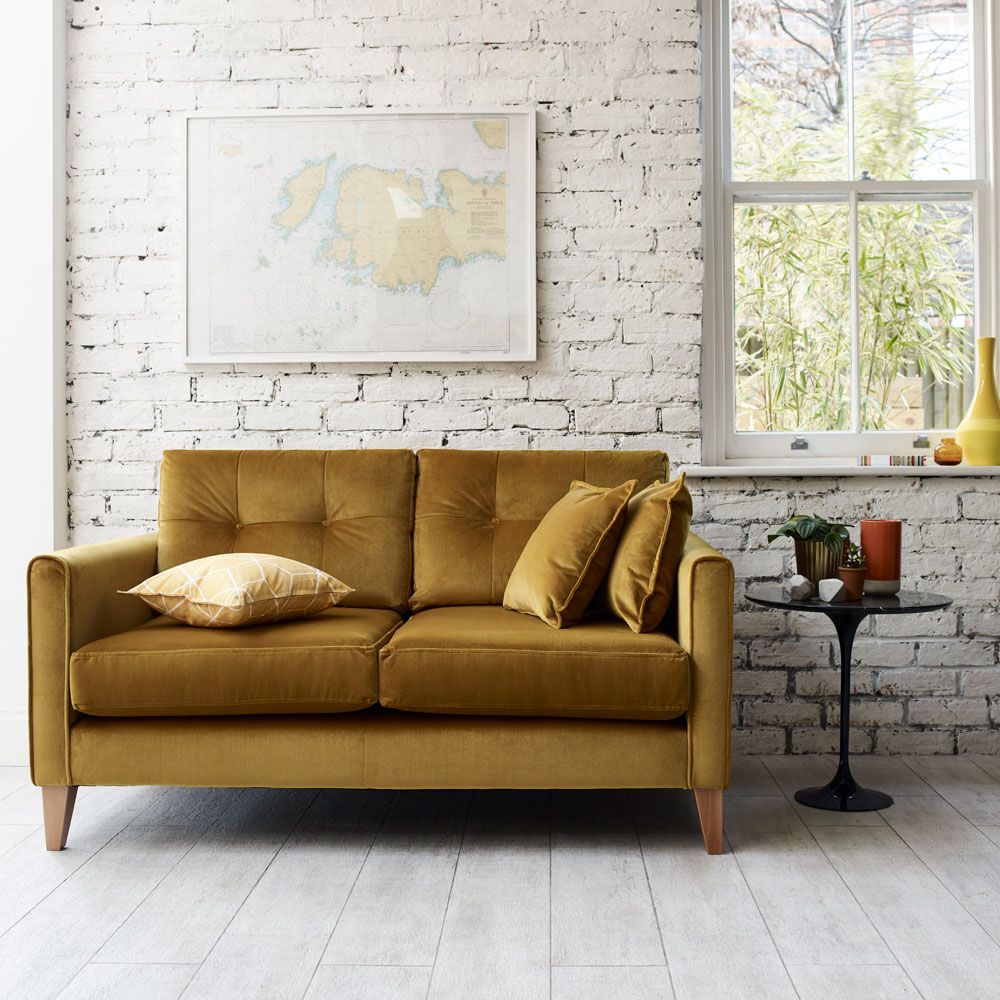 The yellow sofa is shining bright in our homes this summer Ideal Home