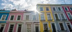 Colourful houses in Notting Hill London