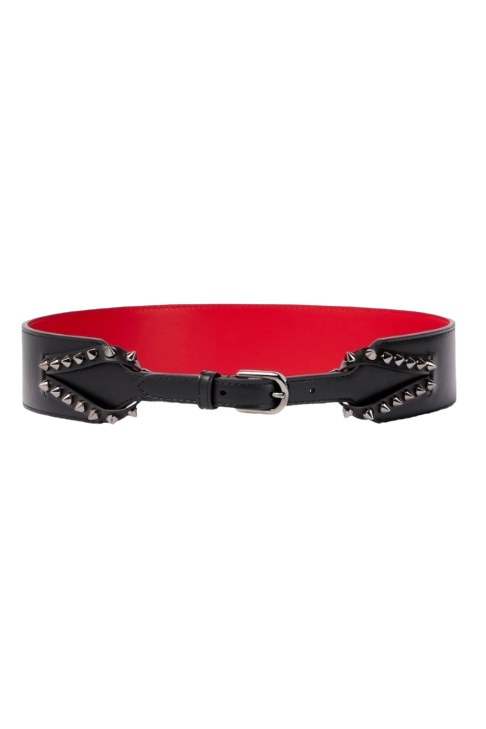 Christian Louboutin, Cabata Studded Leather Belt