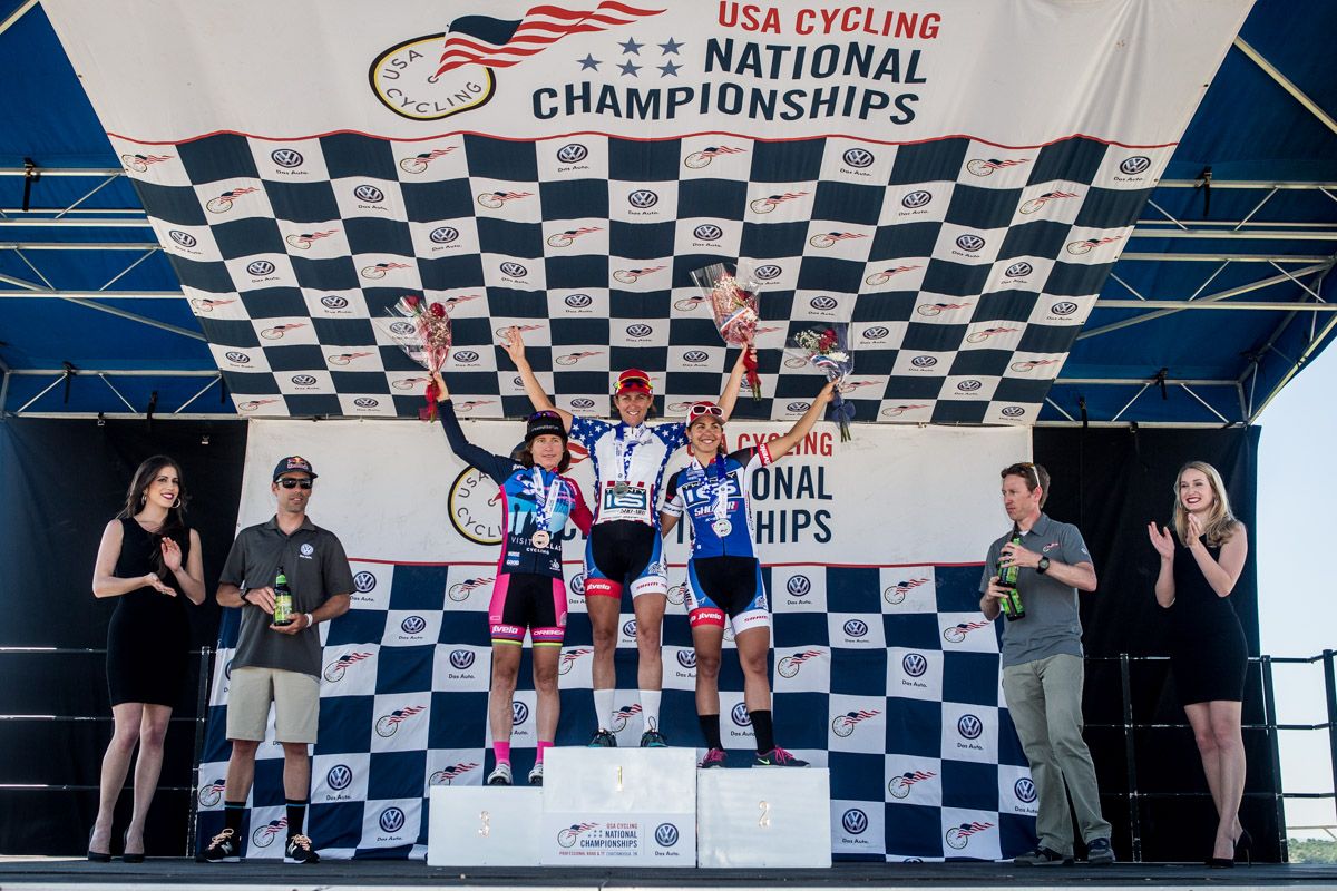The women's top three