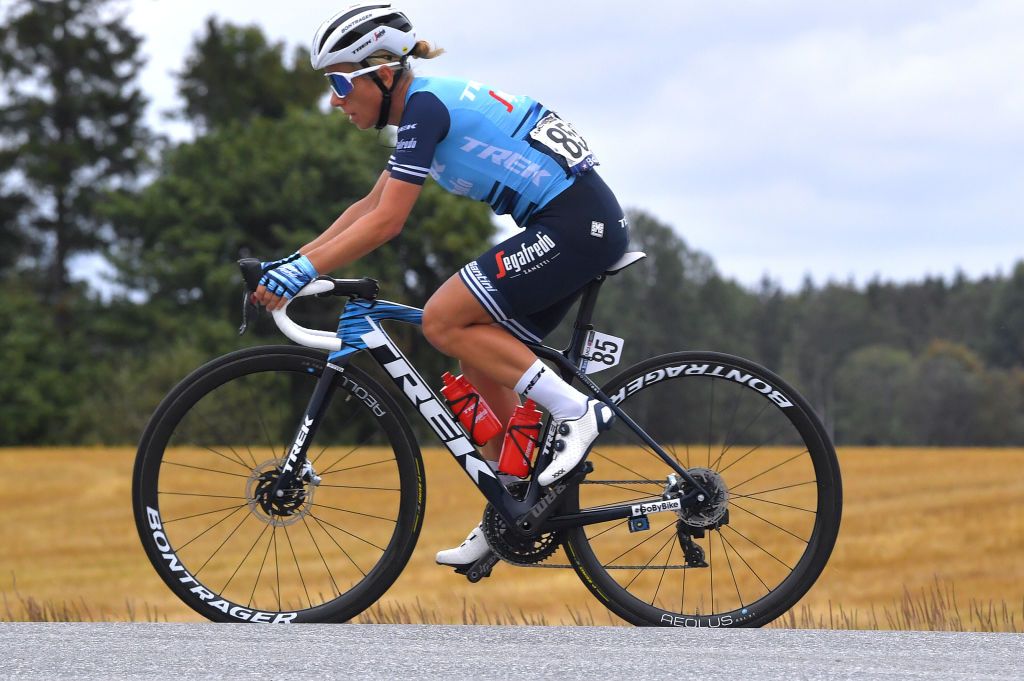 MYSEN NORWAY AUGUST 13 Trixi Worrack of Germany and Team Trek Segafredo during the 7th Ladies Tour Of Norway 2021 Stage 2 a 145km stage from Askim to Mysen LTourOfNorway LTON21 UCIWWT on August 13 2021 in Mysen Norway Photo by Luc ClaessenGetty Images