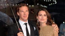LONDON, ENGLAND - OCTOBER 08:Benedict Cumberbatch and Keira Knightley attend the opening night gala screening of "The Imitation Game" during the 58th BFI London Film Festival at Odeon Leicest