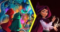Disney Hexed concept art and movie character design compared side by side