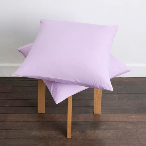 Bed Threads, Violet 100% Organic Cotton European Pillowcases (set of Two)