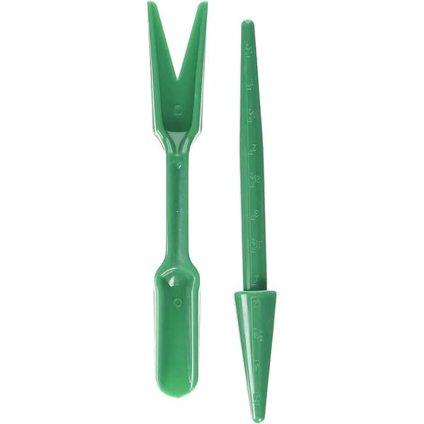 Simply Garden Widger and Dibber Set Easy Transplanting Sowing Seeds Seedlings Bulbs With Measurements on Dibber