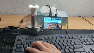 A Minecraft server running on a smart lightbulb