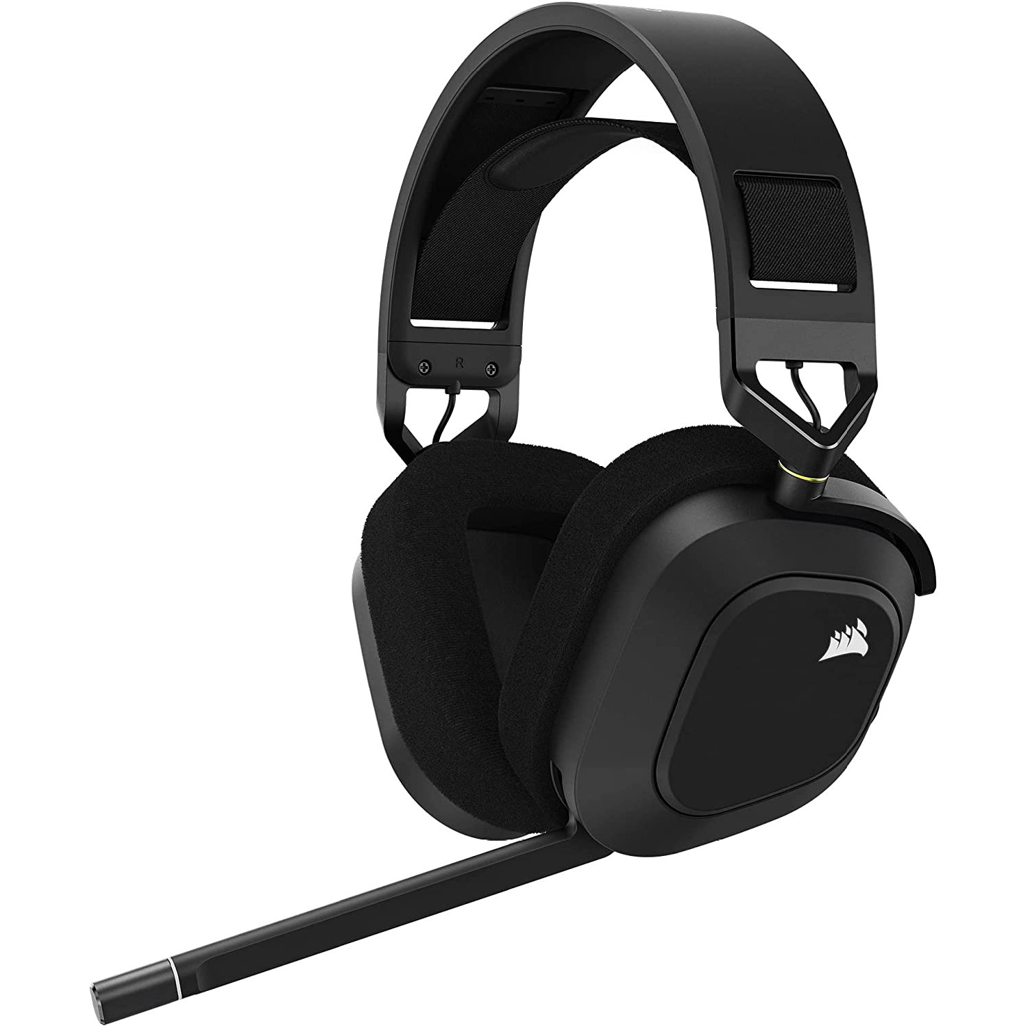 Corsair HS80 RGB Wireless Headset against a pure white background