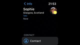 "Find People" app on Apple Watch