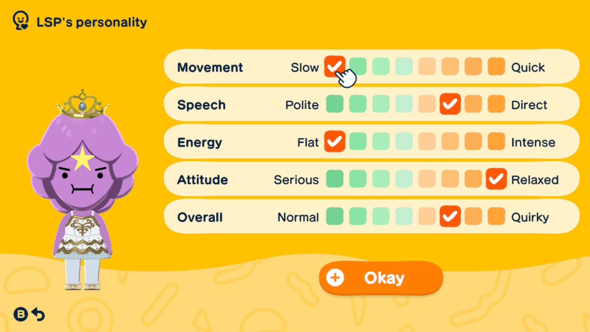 values need to make a dreamer personality type in Tomodachi Life Living the dream