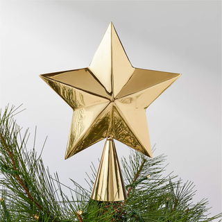 Brass star tree topper