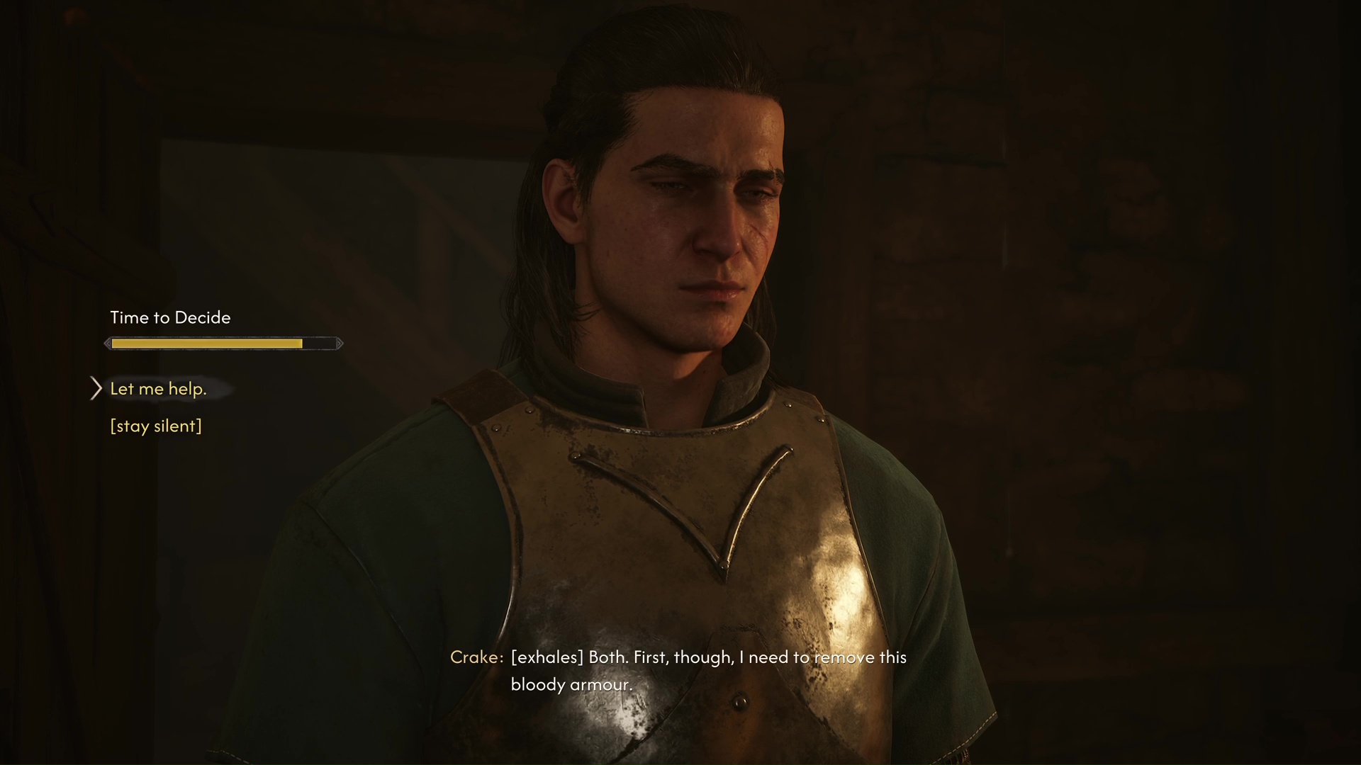 A romantic moment with Crake in The Blood of Dawnwalker