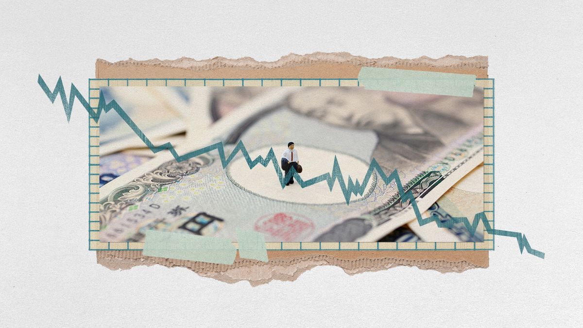 The steep fall of the Japanese yen