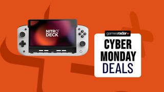 Cyber Monday Nitro Deck deal image on a dark orange background