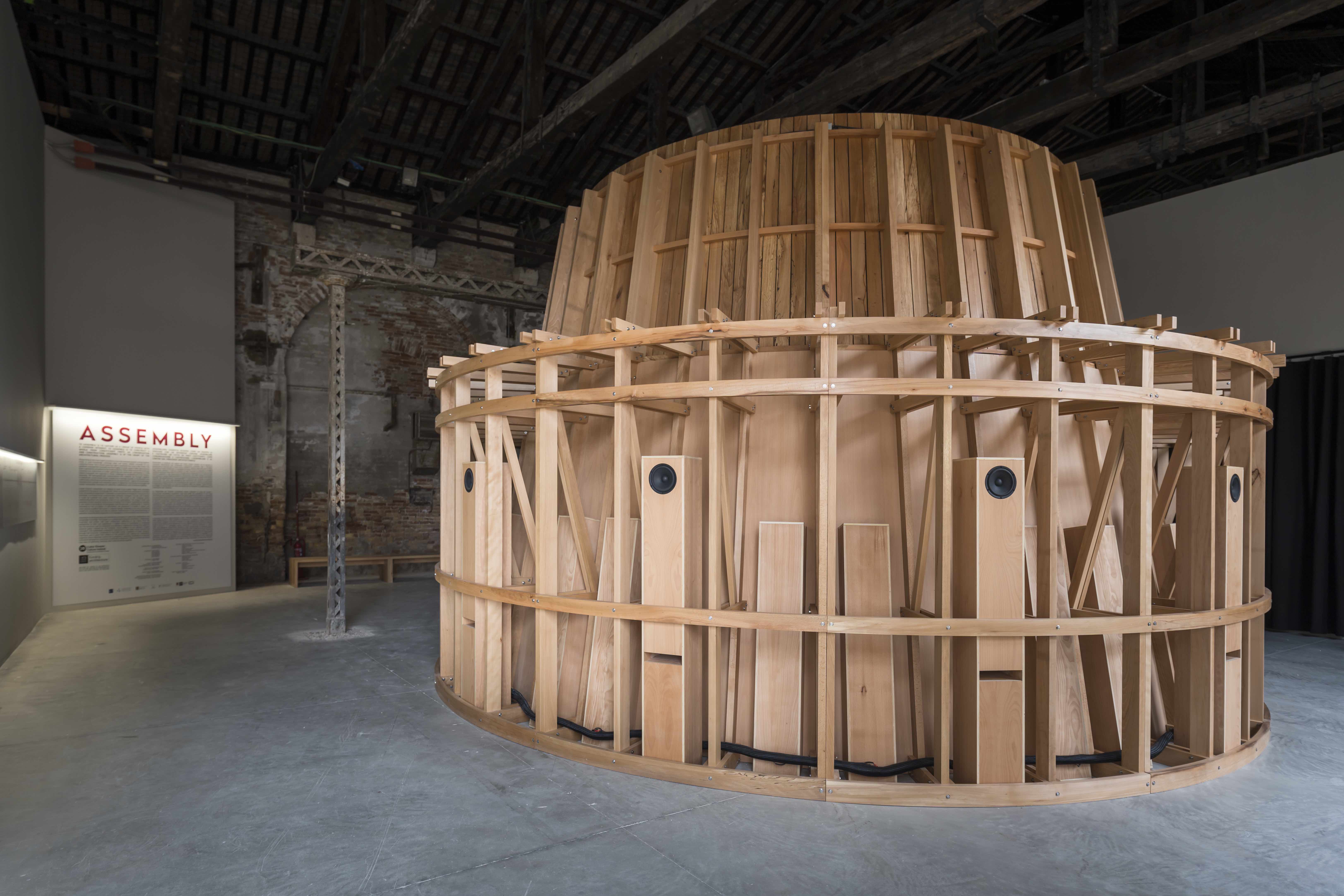 Installation view of ASSEMBLY_Ireland at Venice 2025_Courtesy Cotter & Naessens Archtects_© Samuele Cherubini_1m