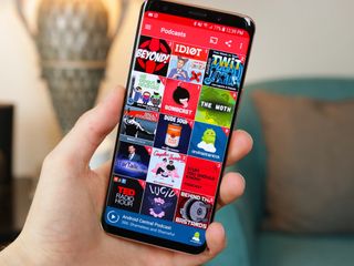 Pocket Casts Home Page on Galaxy S9