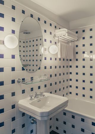 Bathroom inside the Experimental Chalet