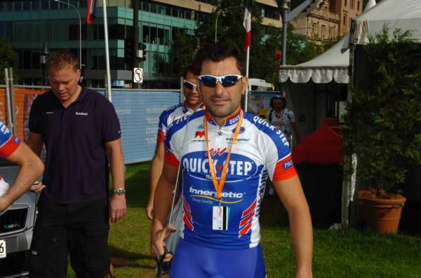Francesco Chicchi (Quick Step) has a rapid finish.