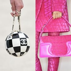 winter 2022 2023 bag trends at Chanel & Valentino