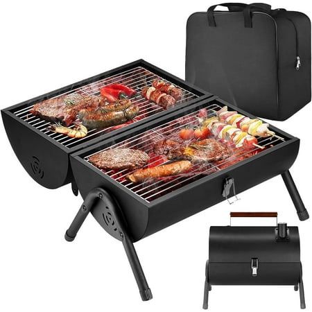 Portable Iron Charcoal BBQ Grill 