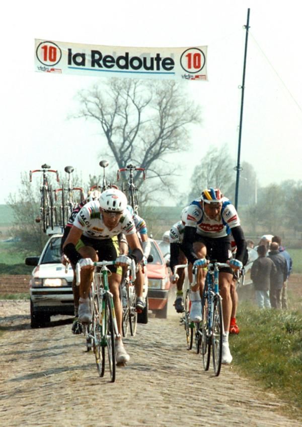 Massimo Ghirotto rode the 1990 Paris-Roubaix in the lead up to the Tour de France, where he won a stage that year.