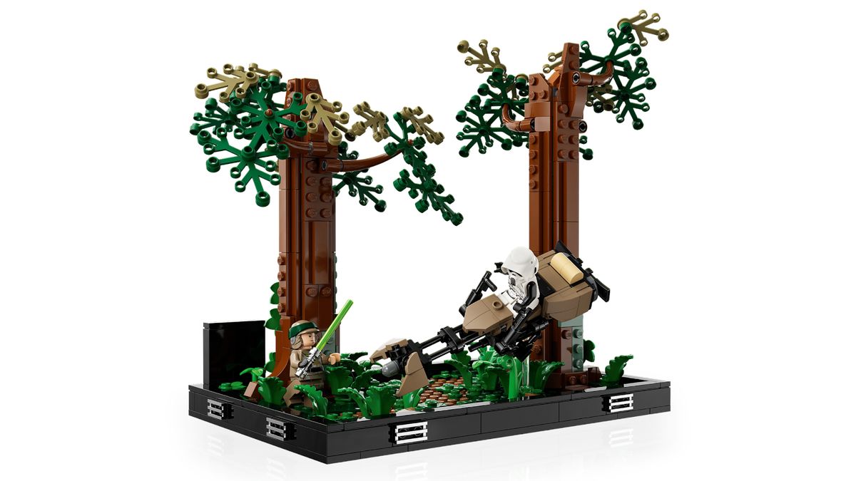 Lego Star Wars Speeder Chase diorama