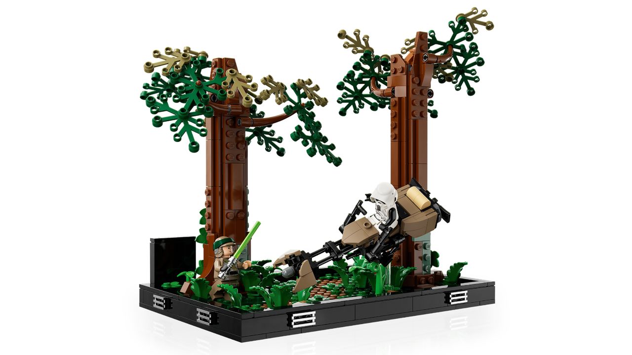 Lego Star Wars Speeder Chase diorama