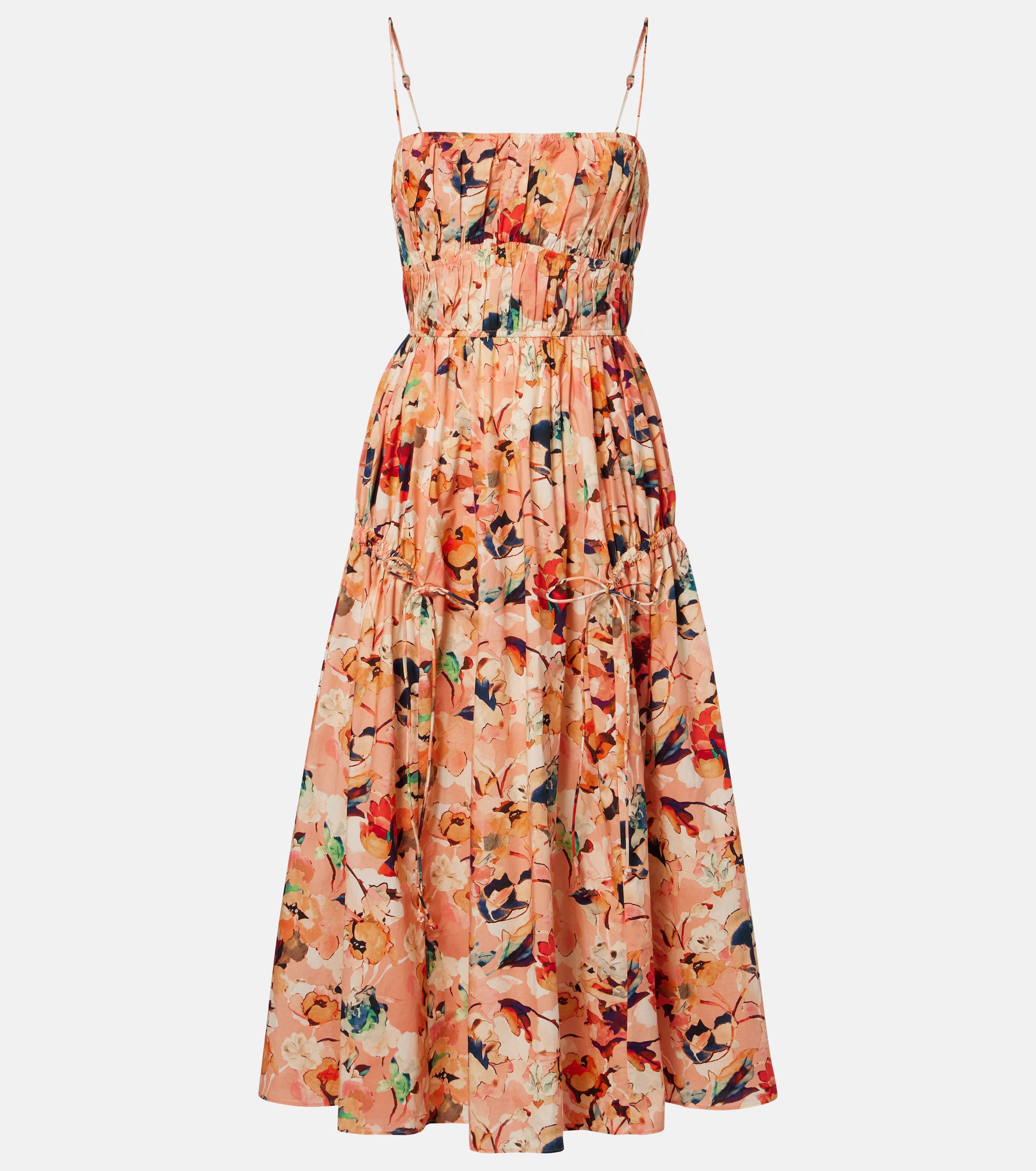 Ulla Johnson, Vidri Floral Cotton Poplin Midi Dress