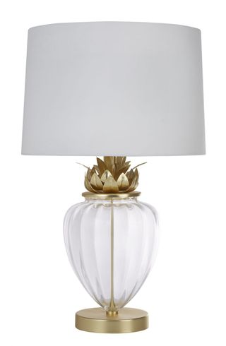 glass pineapple lamp
