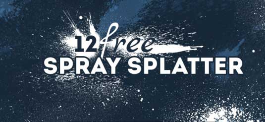 Photoshop brushes: Spray splatter 