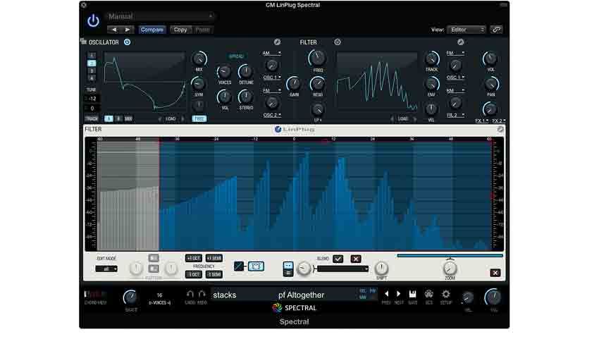 Spectral's 121-band filter editing is just one facet of its absolutely massive tweakability