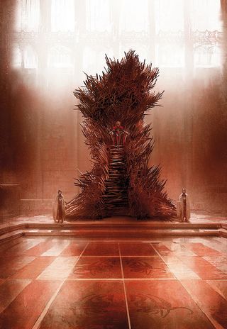 Here's a WIP of the dragon-forged Iron Throne, for the forthcoming A World of Ice and Fire book