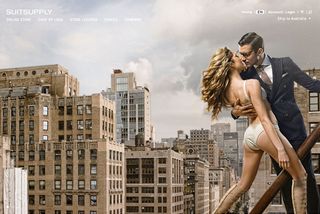 Suit Supply's responsive site design is heavy on high quality photography