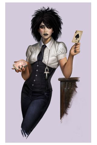 An image of a goth by one of the best horror artists