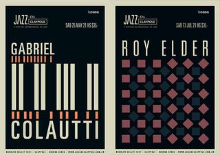 minimal jazz posters