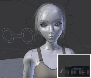 Damped Track gives better results than the Track To constraint when animating eyes. Note how the character's eyes now point at the target