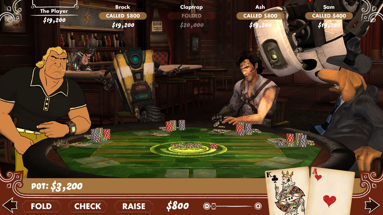 Telltale sets up Poker Night 2 invites Claptrap Brock Samson