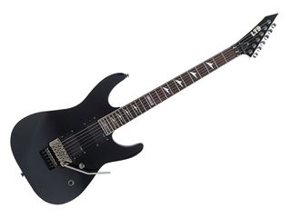 The M-330R is the only one of ESP's new LTD models to feature a reverse headstock.